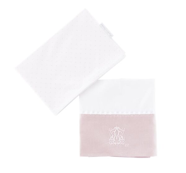 Cotbed Sheet - Blush Pink