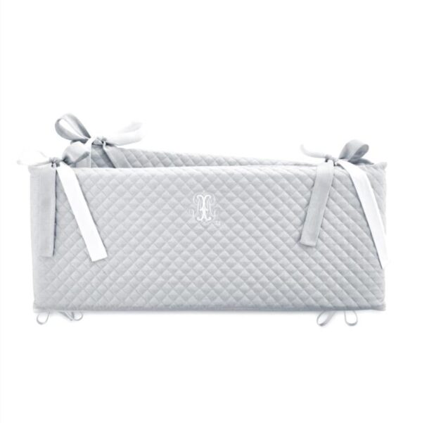 Cot bed Bumper - Pearl