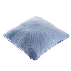 Decorative Embroidered Cushion  - Blue Jeans