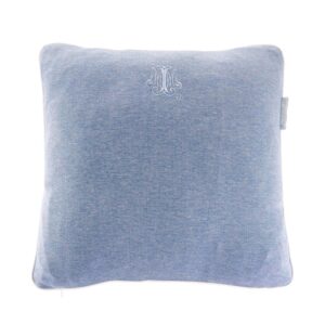 Decorative Embroidered Cushion  - Blue Jeans