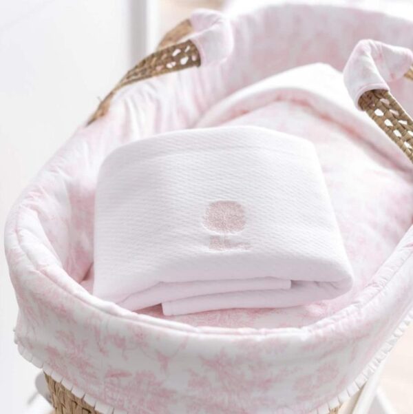 Cradle blanket - Sweet Pink