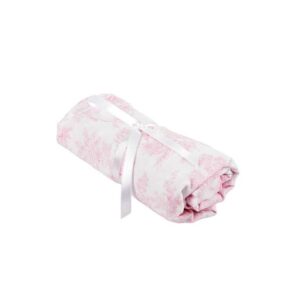 Cot bed fitted sheet  - Sweet Pink
