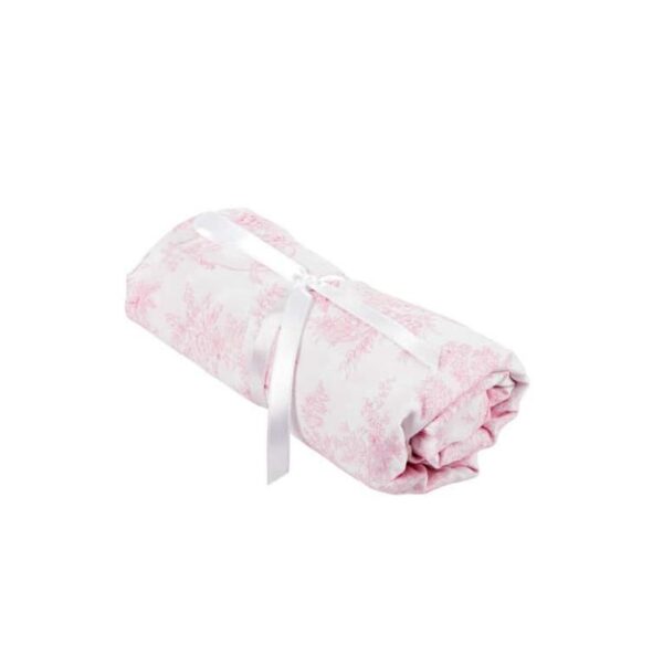Cot bed fitted sheet  - Sweet Pink