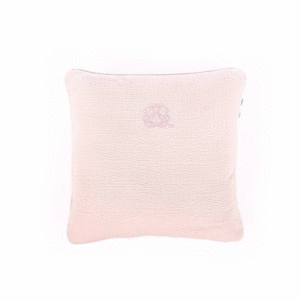 Διακοσμητικό Μαξιλάρι Με Κέντημα - Cotton Pink