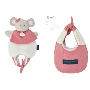 Ποντικάκι Ροζ 3 σε 1 Doudou Amusette