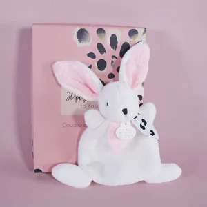 Mini Λούτρινο Λαγουδάκι με Κουτί Δώρου – Happy Blush